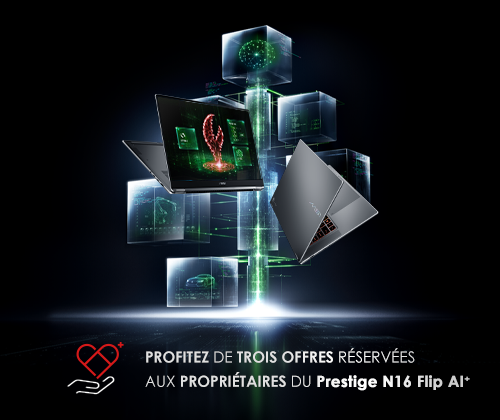 2026 MSI Prestige N16 Flip AI+ | Extension de garantie & Protection contre les dommages accidentels