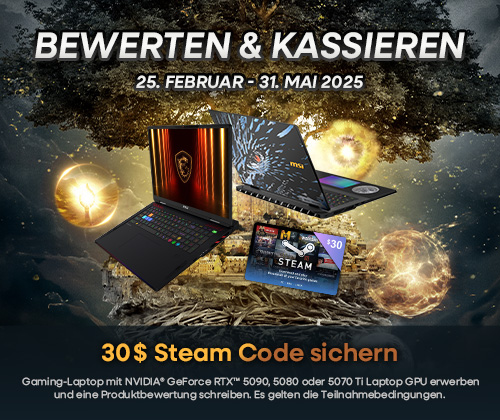 2025 Intel Core Ultra Processor with RTX 50 Laptops Review & Receive $30 Steam Wallet