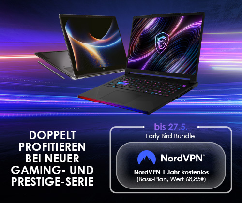 NordVPN Bundle für MSI Gaming- und Prestige-Laptops