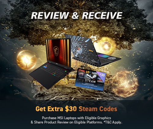 2025 Intel Core Ultra Processor with RTX 50 Laptops Review & Receive $30 Steam Wallet