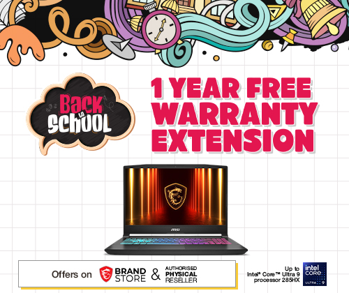 2026 MSI Apr. Back to School Sale - Free 1-Year Extra Warranty Extension