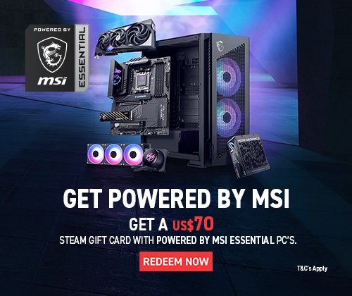 POWERED BY MSI- ESSENTIAL- $70