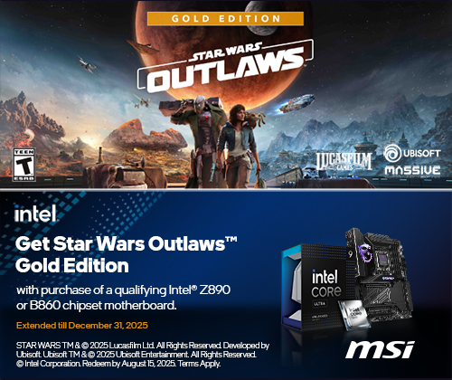Intel Game Bundle Star Wars Outlaws Gold Edition