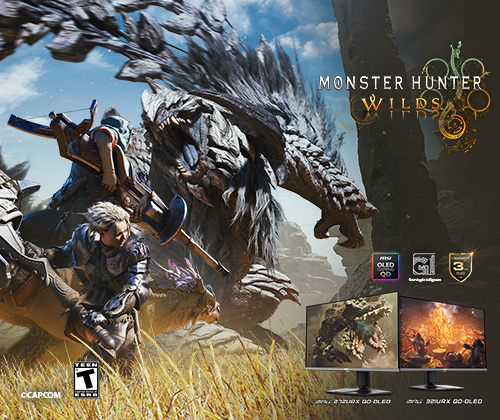 Monster Hunter Wilds Game Bundle - QD-OLED Monitor