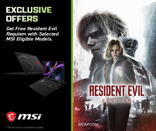 2026 MSI 200HX Plus Series Gaming Laptops Early Bird - Resident Evil Requiem Game code