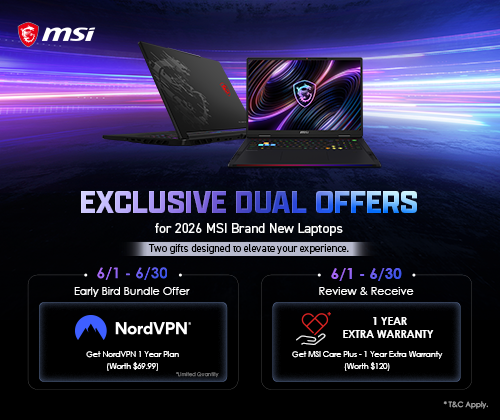 2026 MSI 200HX Plus Series Gaming Laptops Early Bird - NordVPN