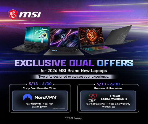 2026 MSI 200HX Plus Series Gaming Laptops Early Bird - NordVPN